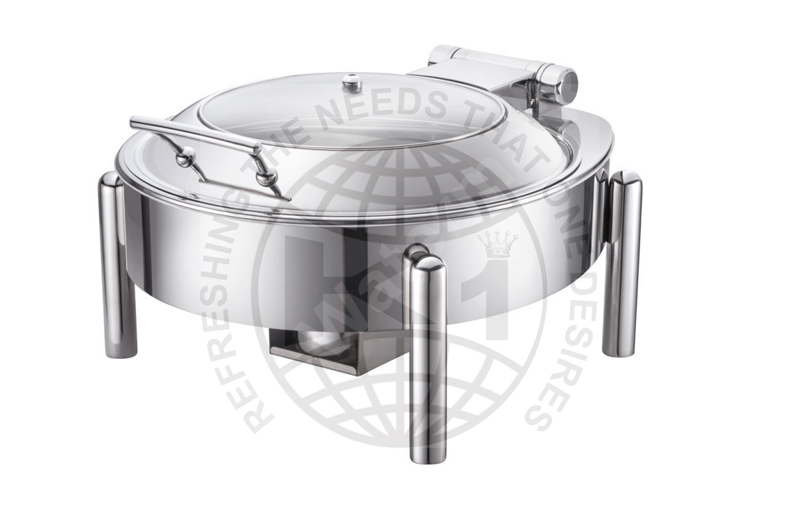 Silver Stainless Steel Hotel Restaurant Buffet Food Warm Container Chafing Dish