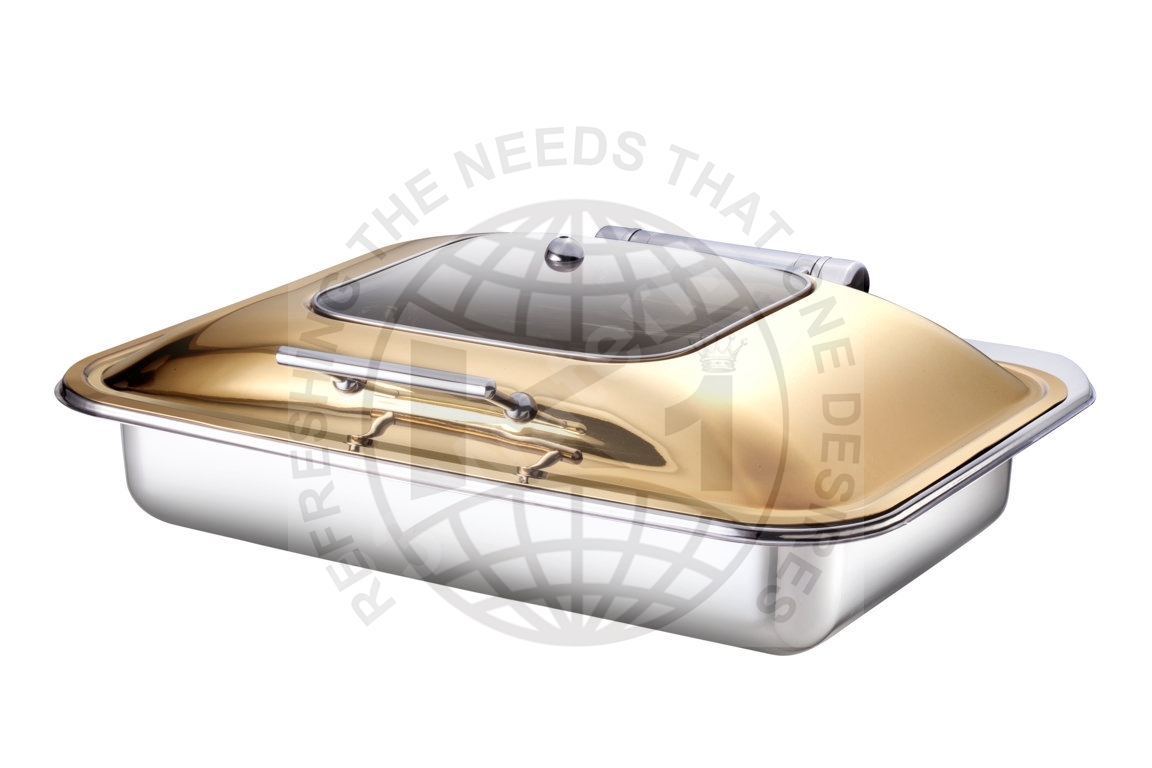 Silver Stainless Steel Hotel Restaurant Buffet Food Warm Container Chafing Dish