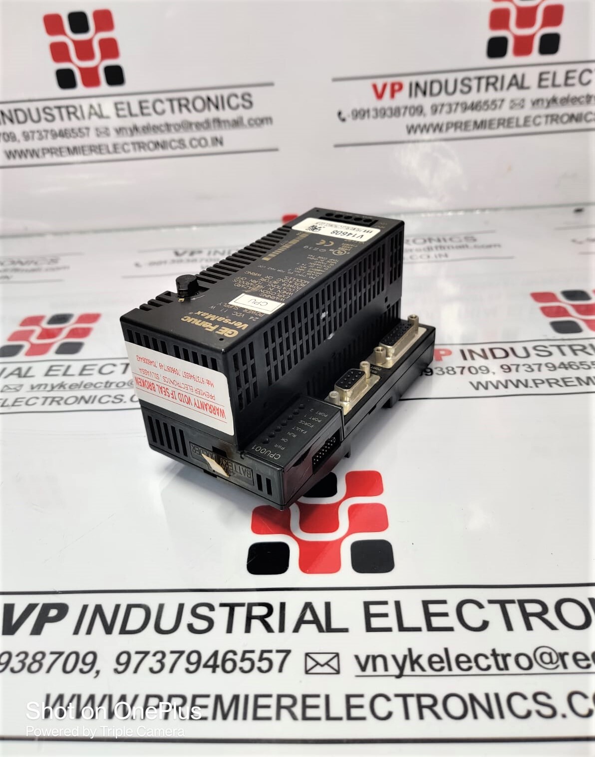 Ge Fanuc Cpu Module - 34k User Configurable Memory, 2048 In/out Digital I/o Points, Rs232/rs485 Ports, Ip65 Protection Level, 800 Grams, Black Finish