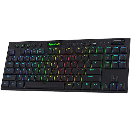 Redragon Horus K621 Tkl वायर 2.4ghz बीटी मैकेनिकल कीबोर्ड बॉडी मटेरियल: प्लास्टिक