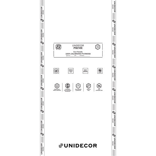यूनिडेकोर प्राइम इको फ्रेंडली 100% कैलिब्रेटेड प्लाइवुड कोर सामग्री: हारवुड