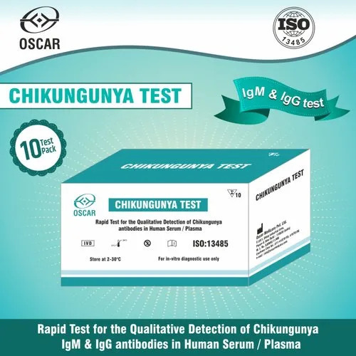 Oscar Chikungunya Igm And Igg Rapid Test - Qualitative Detection Of Chikungunya Antibodies In Human Serum Or Plasma, Easy-to-use Test Kit