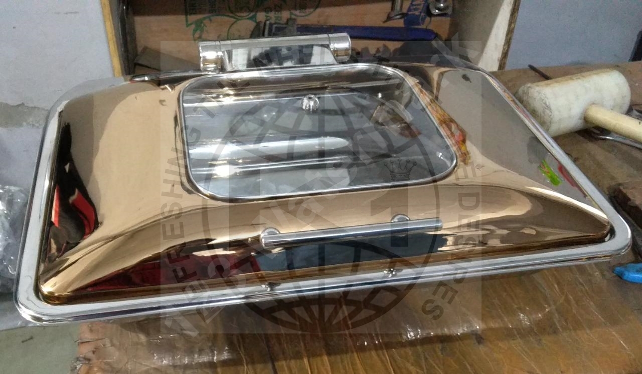 Golden Chafing Dish Gold Chafing Dish Luxury Food Warmers Commercial Stainless Steel Buffet Stove Chafing Dish Restaurant