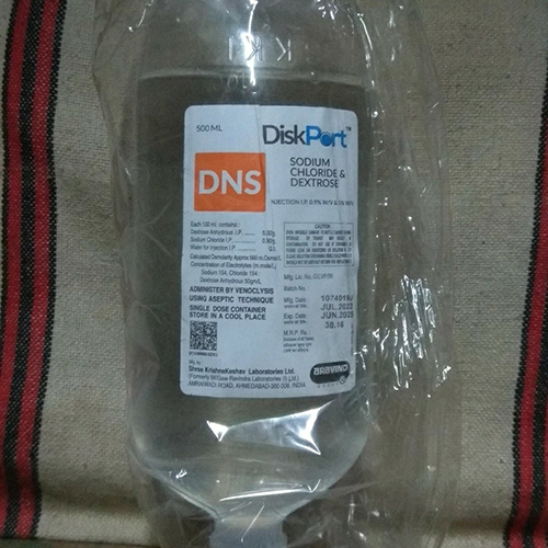 मैनुअल 500ml Dns सोडियम क्लोराइड और डेक्सट्रोज़