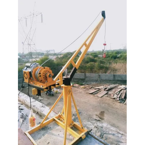 Electric Mini Construction Crane - Color: Black And Yellow