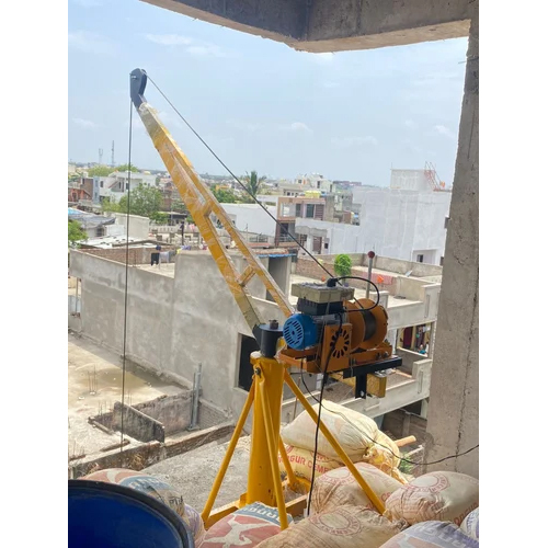 Electric Mini Construction Crane - Color: Black And Yellow