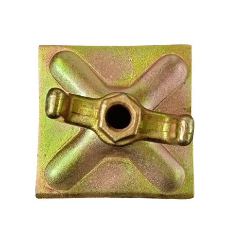 विंग नट के साथ स्टील स्कैफोल्डिंग वालर प्लेट