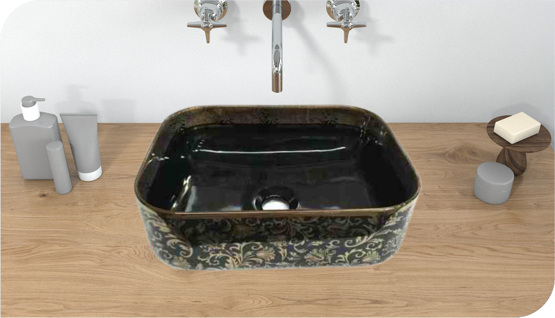 Wash Basin Installation Type: Above Counter