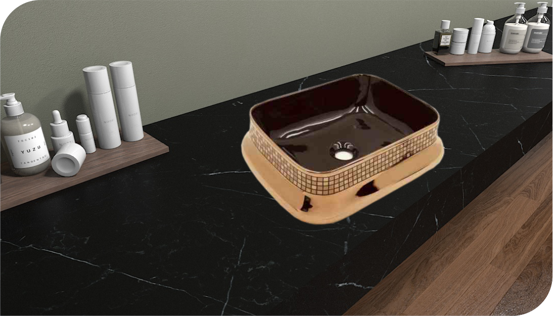 Wash Basin Installation Type: Above Counter