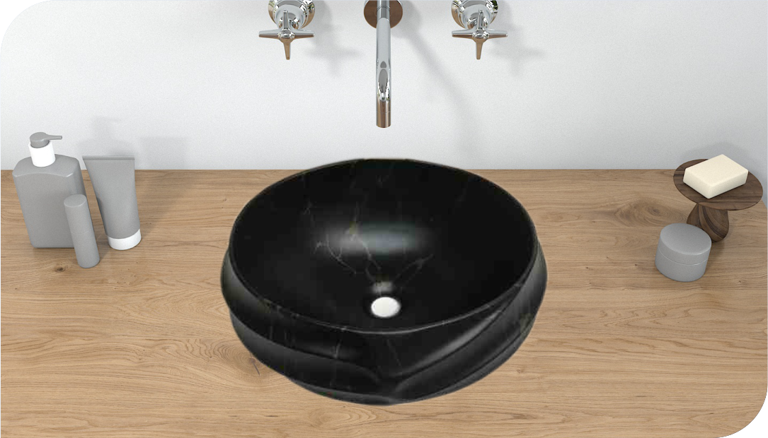 Wash Basin Installation Type: Above Counter
