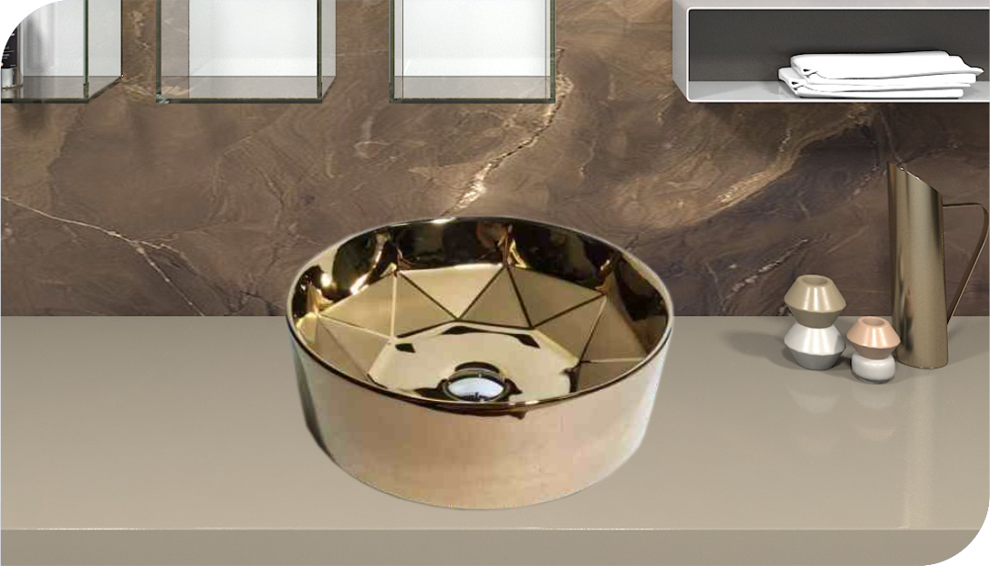 Wash Basin Installation Type: Above Counter