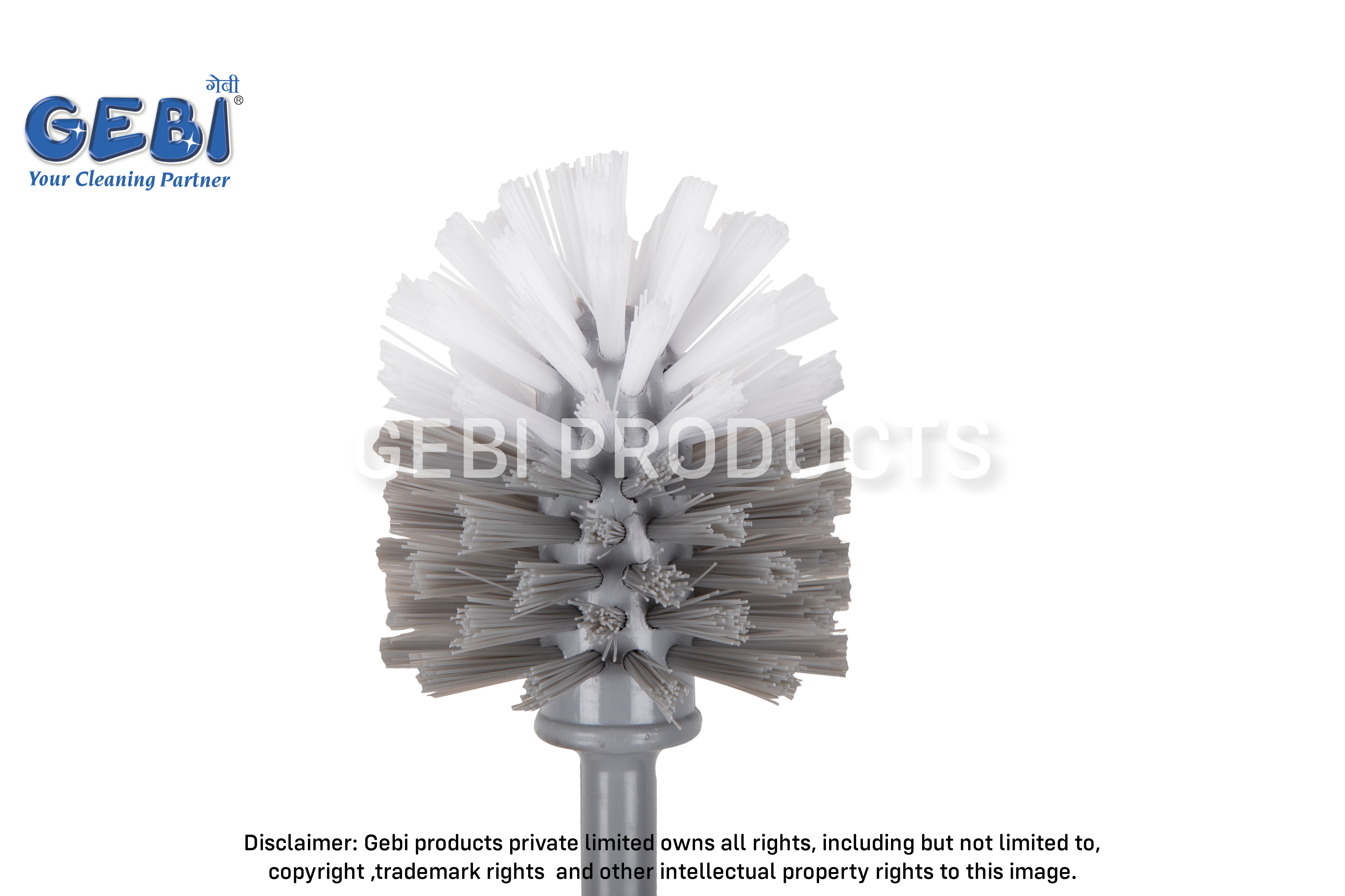Round Toilet Brush With Container - Pp Virgin Material, Various Colors | Hygienic Design, Strong Flexible Bristles, Durable For Indian And Western Toilets