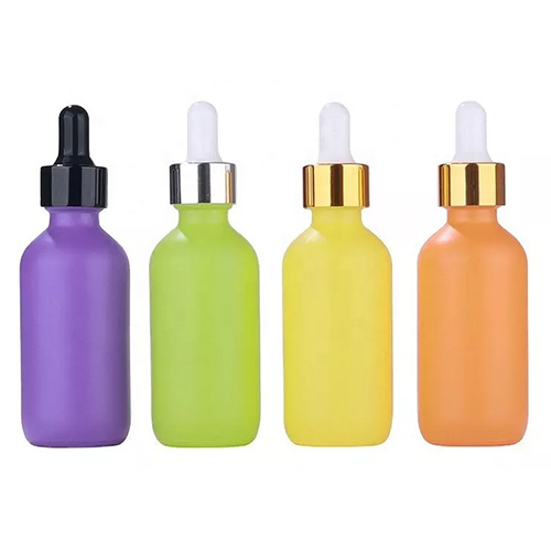 Multicolour Mate Color Coating Glass Bottle