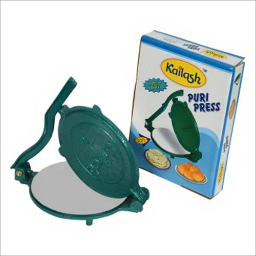 Cast Iron Puri Press Machine - Color: Green