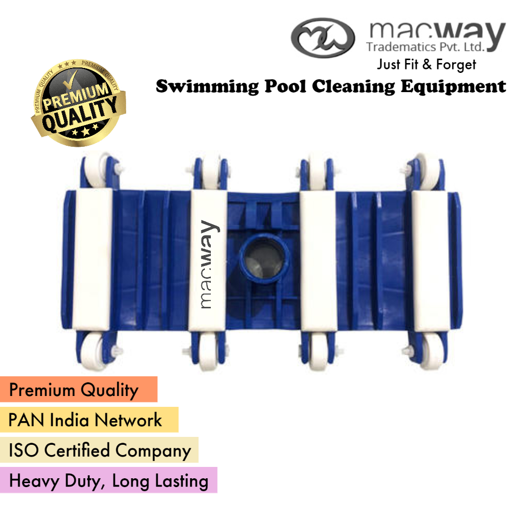 8 Wheel Vacuum Head - Stainless Steel Material, Custom Sizes Available | Versatile Pool Cleaning, 220v Power Supply, Various Color Options, 1 Year Warranty
