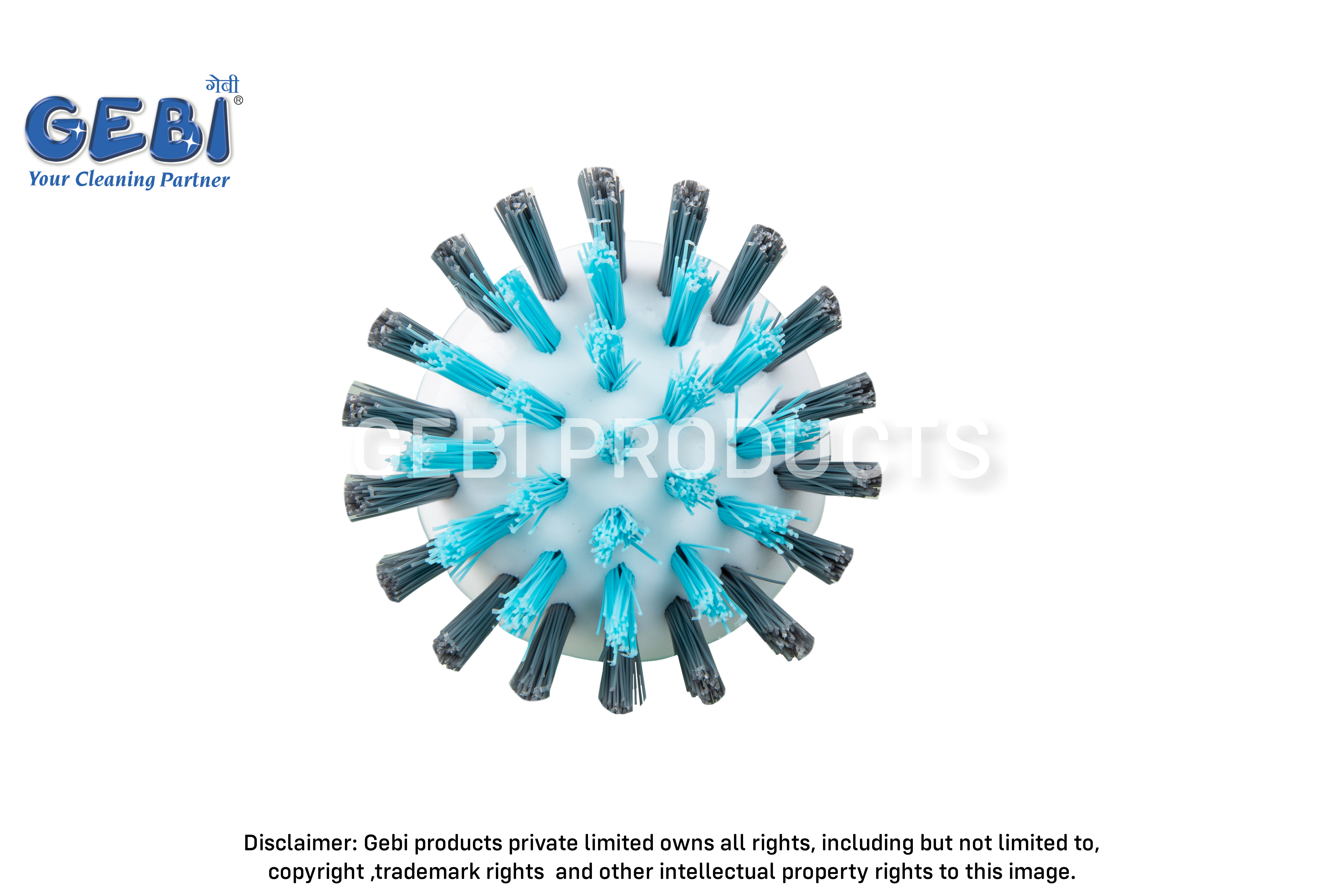 Sink Cleaning Brush - Pp Virgin Plastic Material, Compact Design, Turquoise Blue | Comfortable Hold, Flexible Bristles For Effective Cleaning