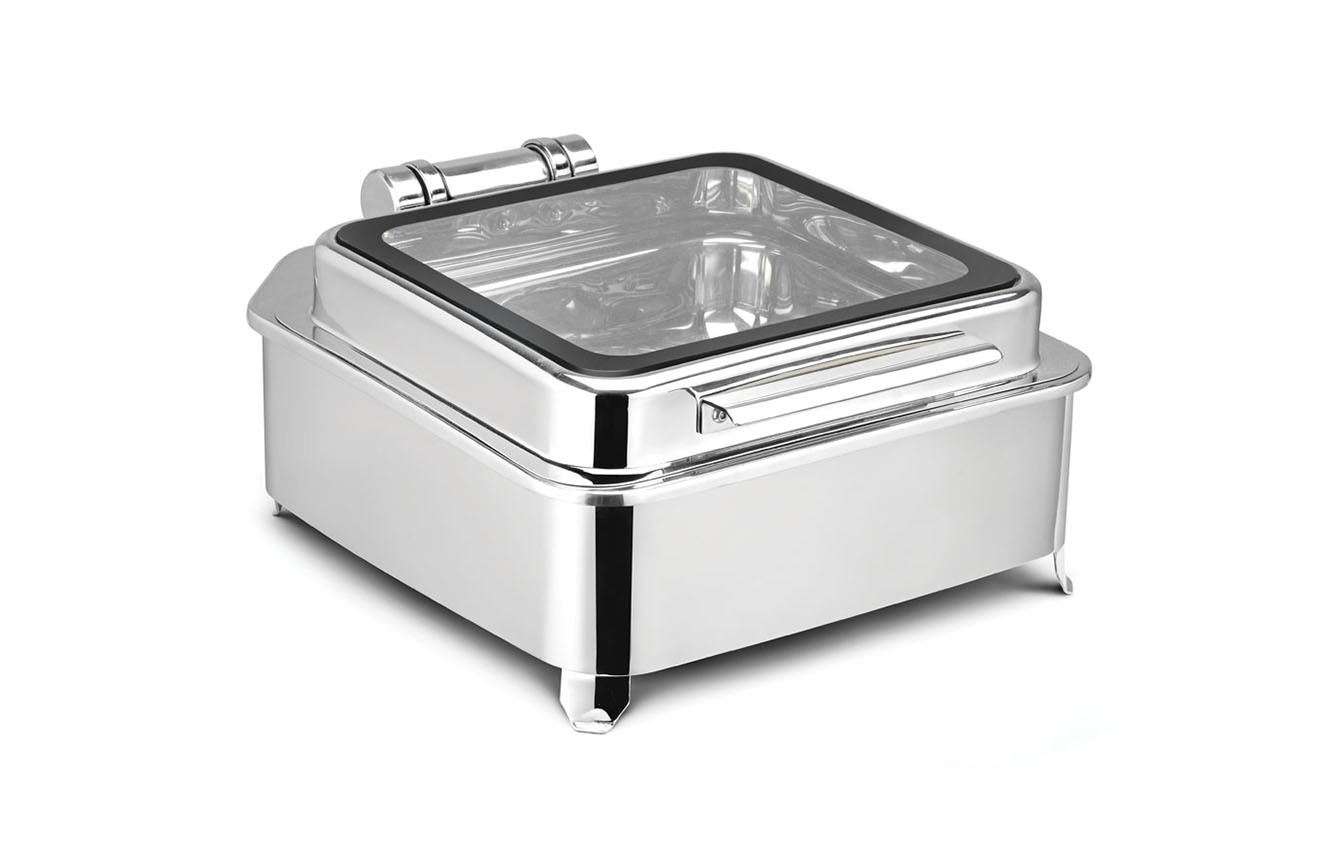 Silver Commercial Buffet Equipment Stainless Steel Chafing Dish