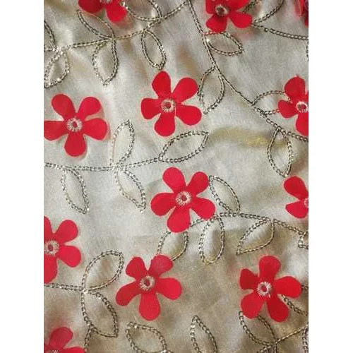 रिबन वर्क फैब्रिक