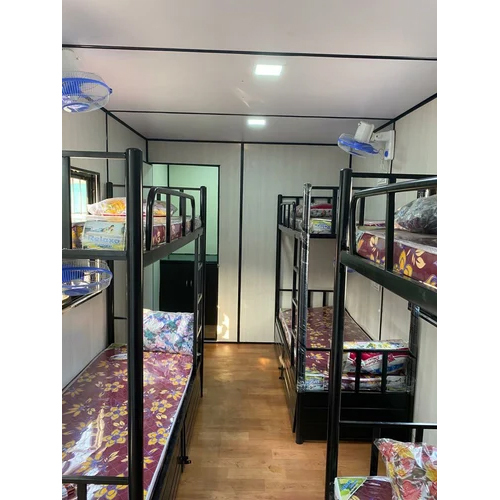 Steel Portable Accommodation Cabin - Premium Grade Steel, Compact Design , Pvc Doors And Sliding Windows For Enhanced Comfort