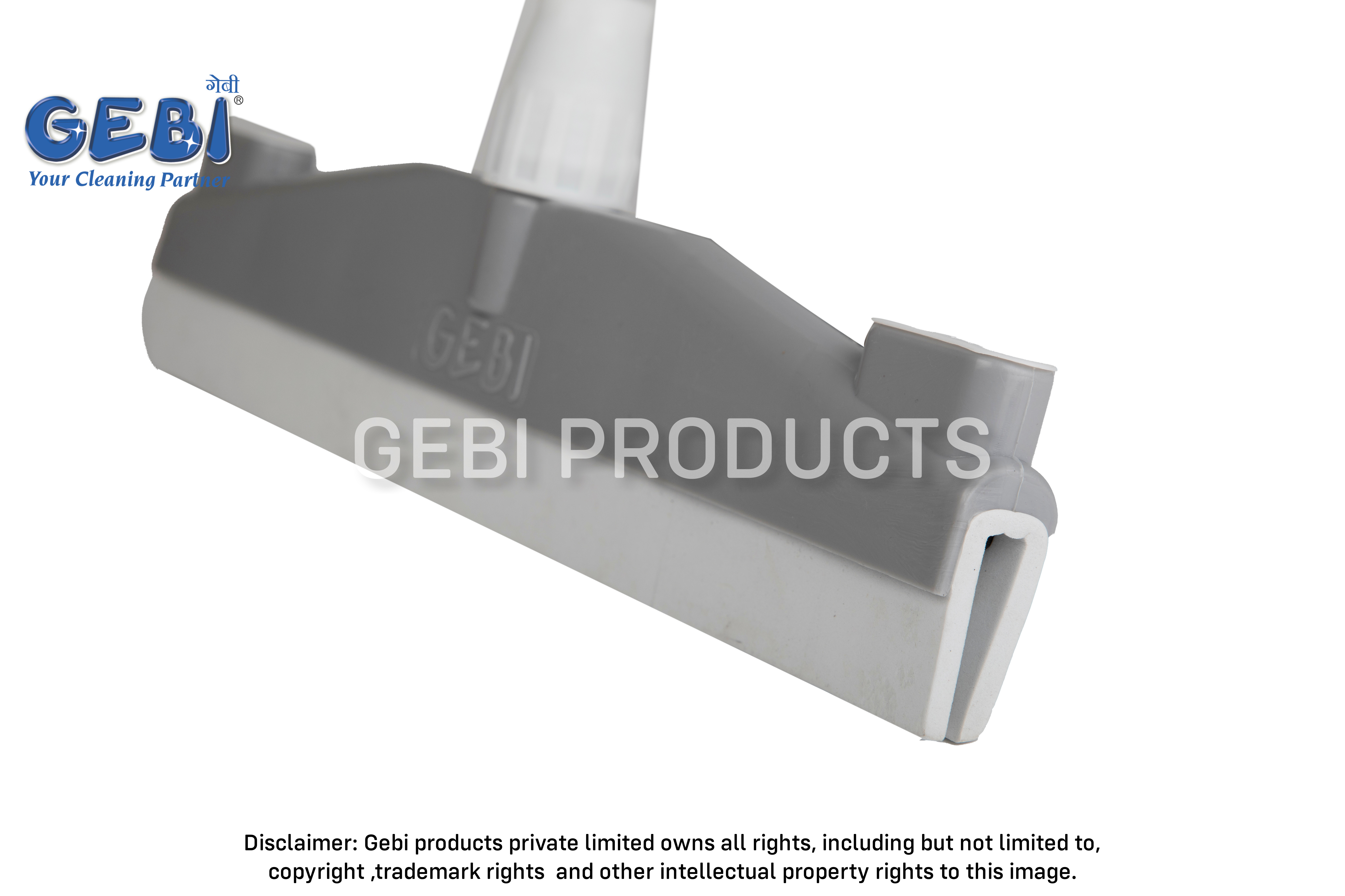 Alfa Twin Wiper - Durable Pp Virgin Plastic, Long Handle, Adjustable Knob | High-quality Foam, Twin Foam Blade For Effective Water Removal, No Bending, No Back Pain