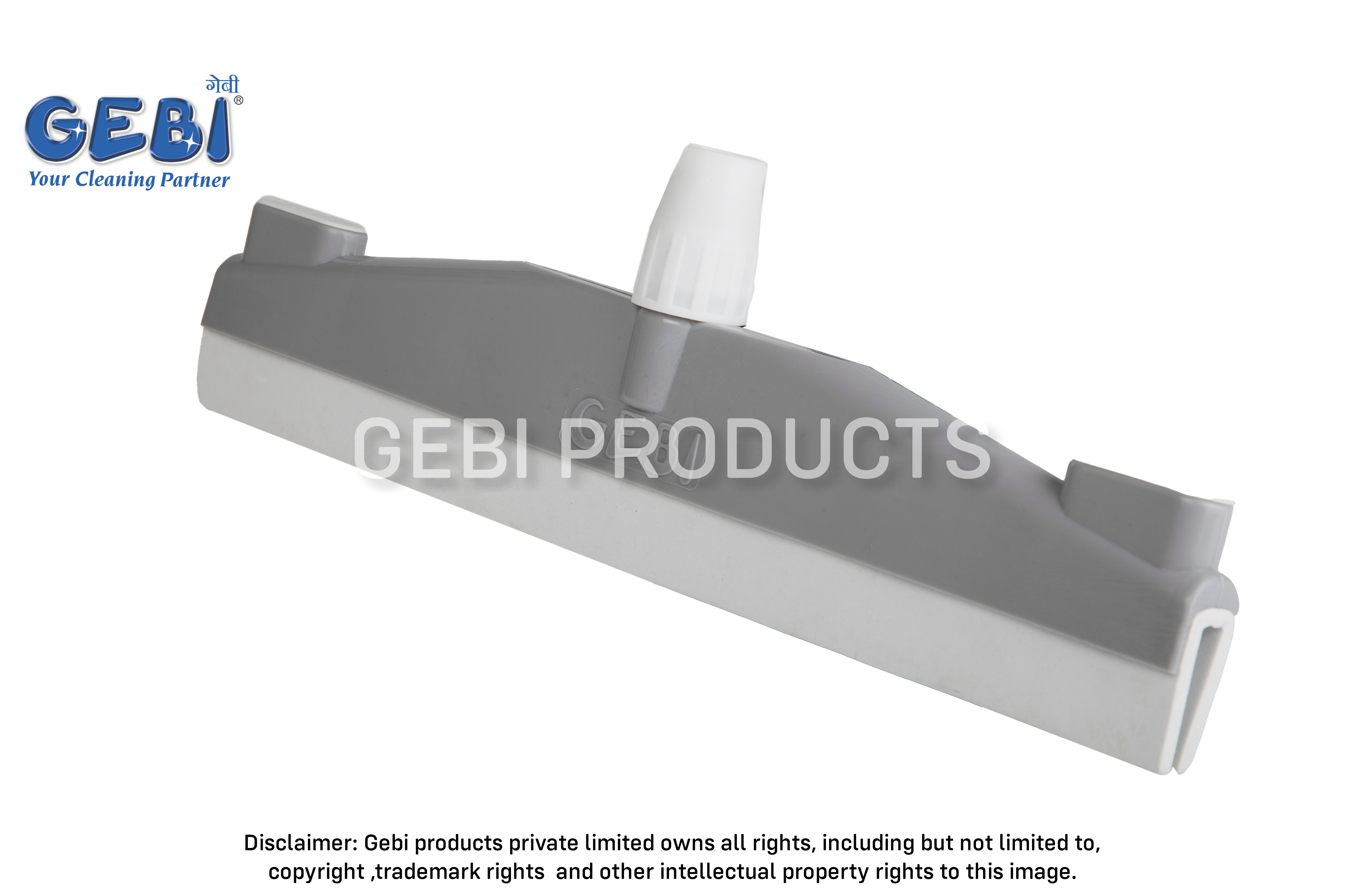 Alfa Twin Wiper - Durable Pp Virgin Plastic, Long Handle, Adjustable Knob | High-quality Foam, Twin Foam Blade For Effective Water Removal, No Bending, No Back Pain