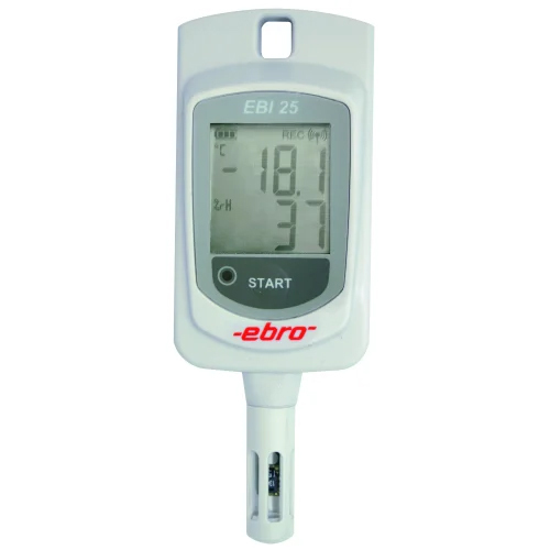 Ebi 20-thi Standard Temperature Humidity Data Logger - White Plastic, Semi-automatic Operation, Industrial And Laboratory Usage, Featuring Built-in Sensors, Alarm Notifications, Digital Display