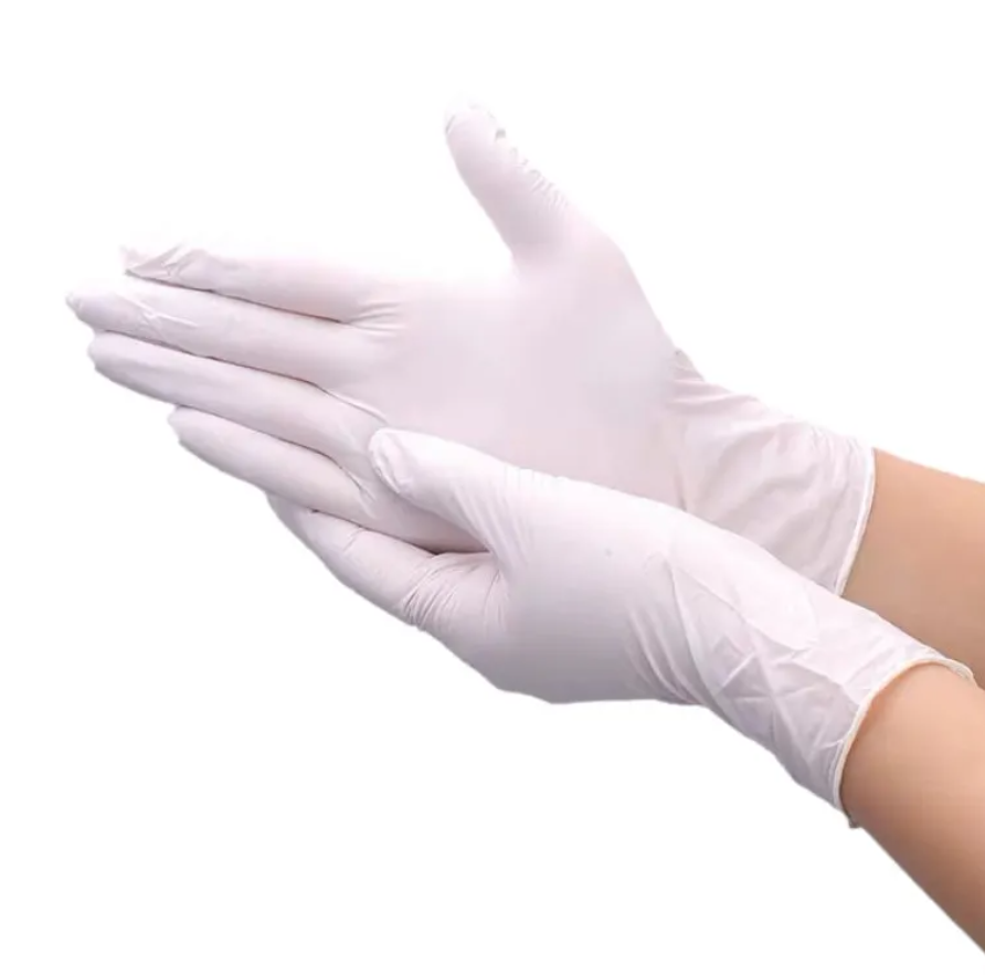 Natural Color Cleanroom Powder Free Latex Gloves