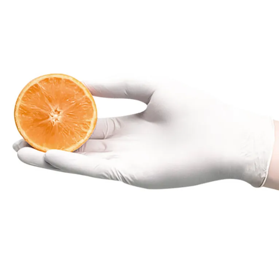 Natural Color Cleanroom Powder Free Latex Gloves