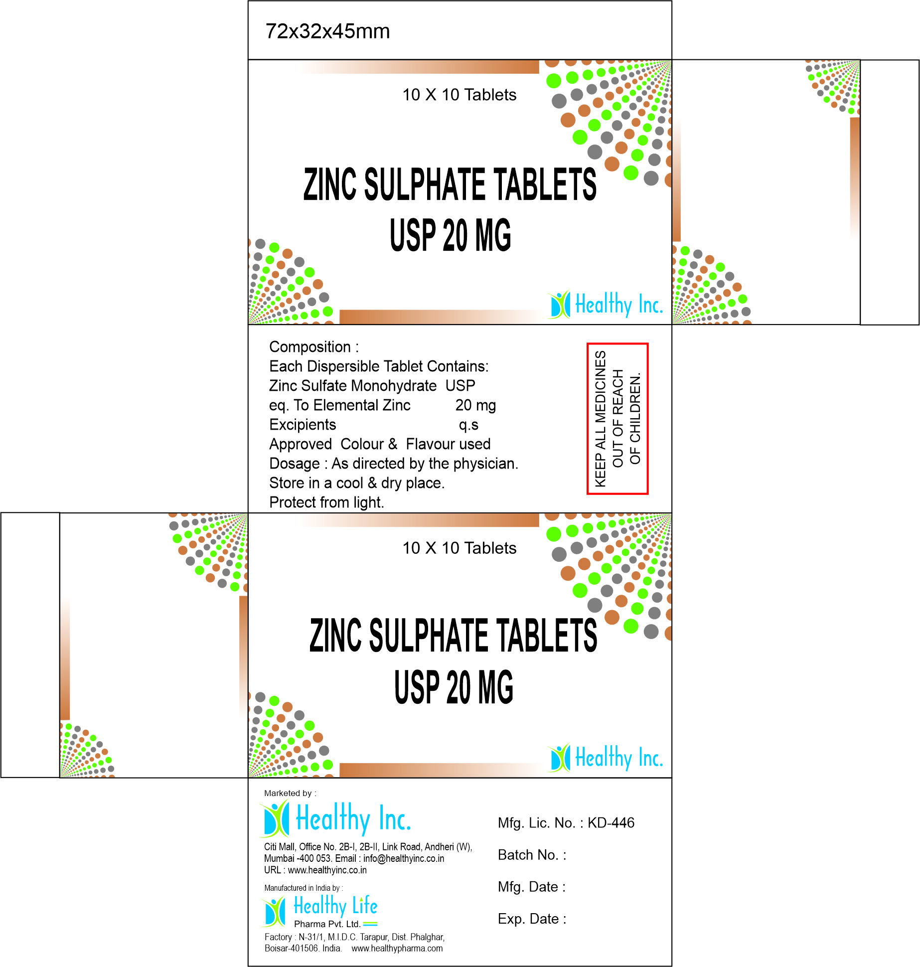 Zinc Sulphate Tablets Generic Drugs