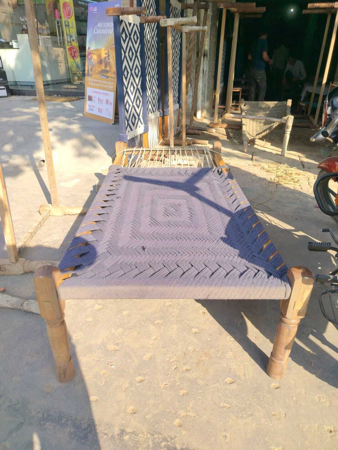 Handmade Charpai Cotton Rope Normal Bharai