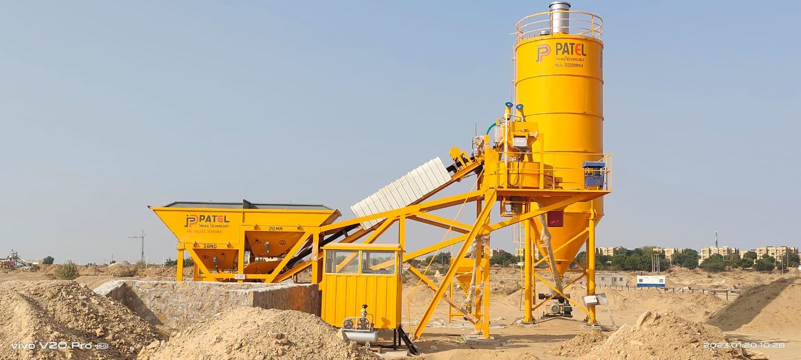 Customized Compact Concrete Batching Plant Picp30