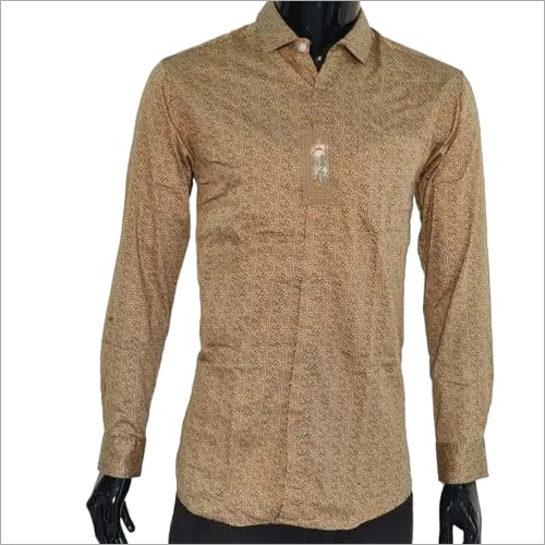 फुल स्लीव्स मेन पॉली कॉटन शर्ट