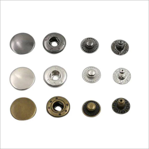 Four Parts Snap Button - Color: Sliver