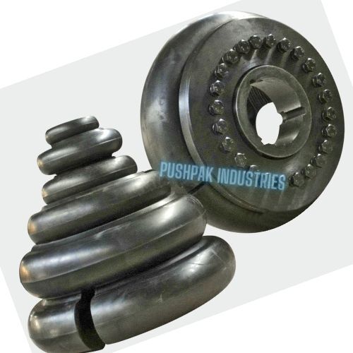 Tyre Rubber Coupling - Metal Construction, Nickel Plating Finish | Durable And Resilient Performance