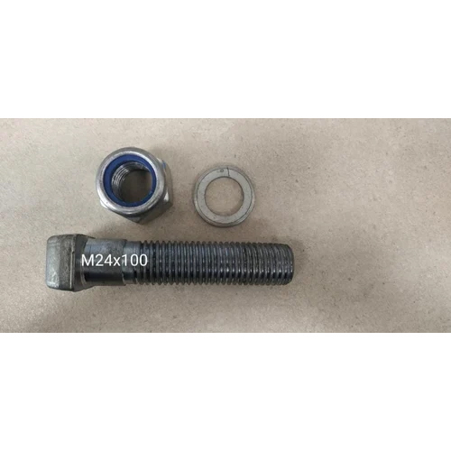 Crusher Bolt - Metal Alloy, Different Sizes Available, Gray Color | Tempered Heat Treatment, Galvanized Surface Finish, Commercial Grade