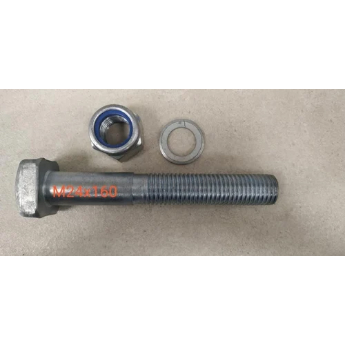 Crusher Bolt - Metal Alloy, Different Sizes Available, Gray Color | Tempered Heat Treatment, Galvanized Surface Finish, Commercial Grade
