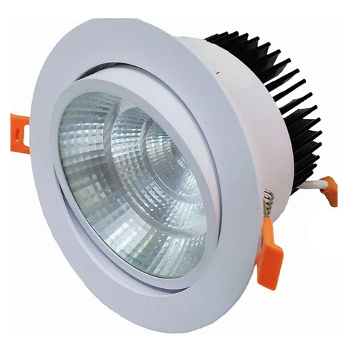 6 Watt Led Spotlight - Metal & Glass Design, Cool White Light, Adjustable Beam Angle For Superior Commercial Illumination