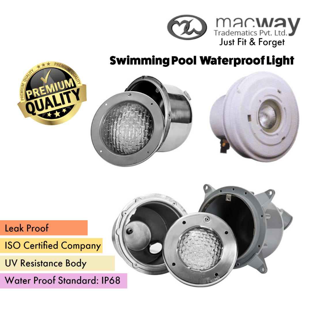Swimming Pool Lights - Plastic, 220 Volt Led | White Color, Ideal For Decorating And Ambient Illumination