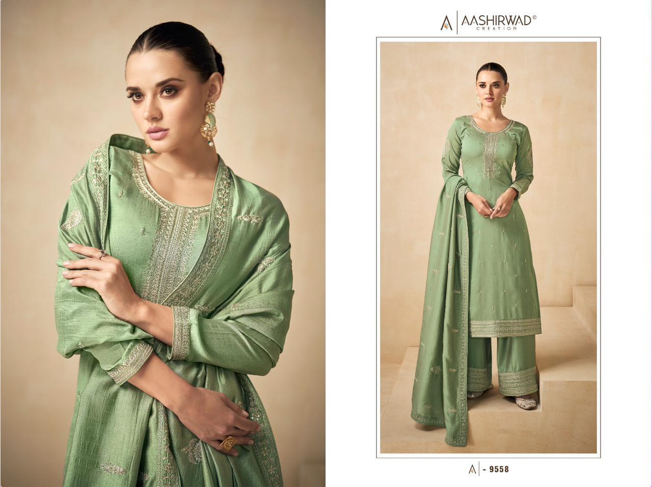 As Shown In The Catalogue Premium Silk Designer Punjabi Suits