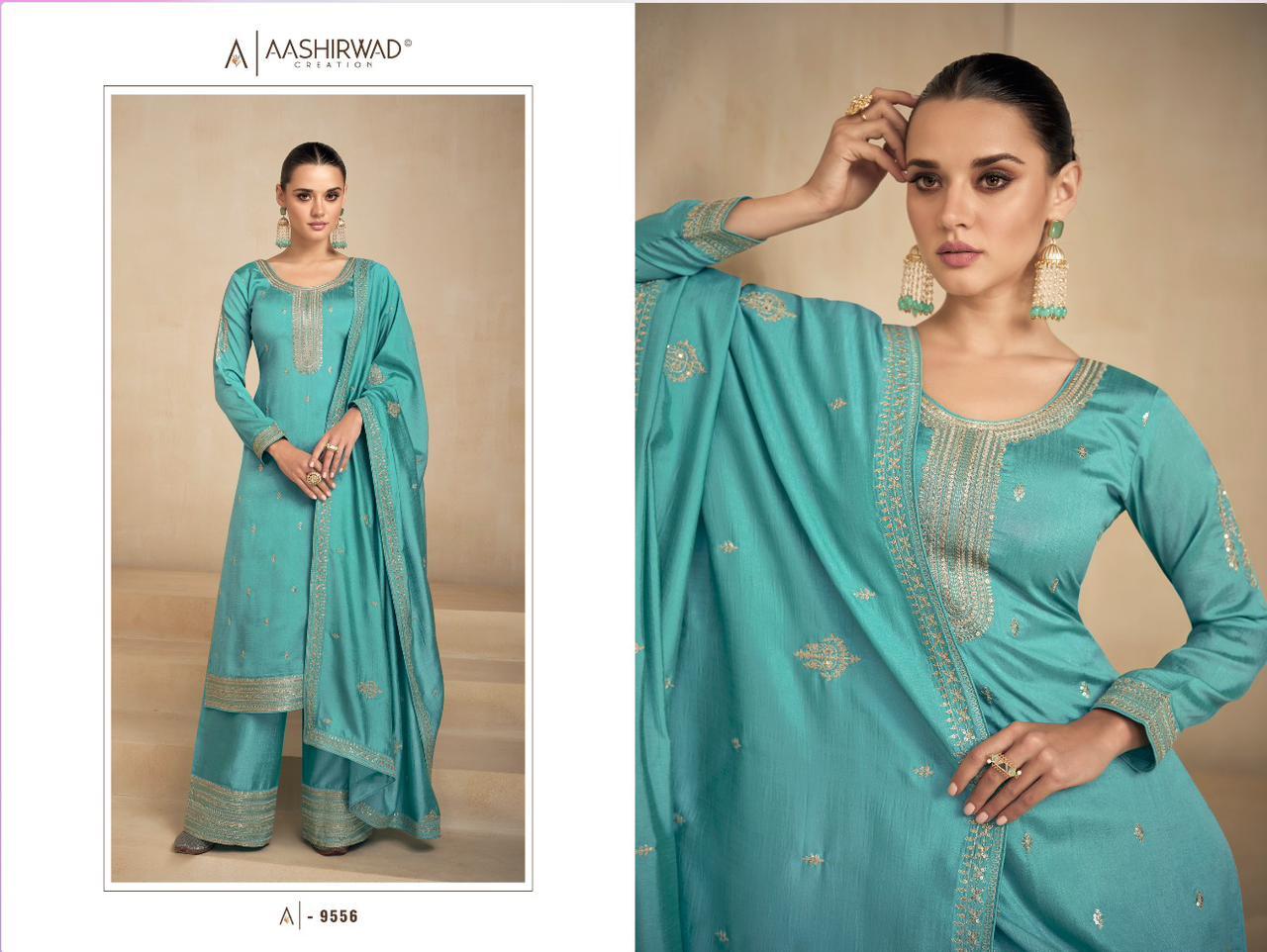 As Shown In The Catalogue Premium Silk Designer Punjabi Suits