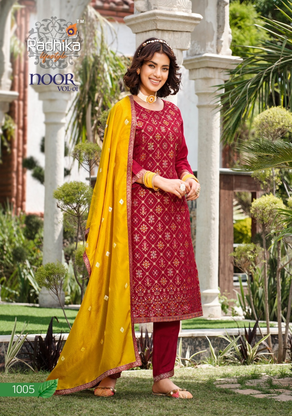As Shown In The Catalog Dola Silk Handwork Punjabi Kurti With Pant