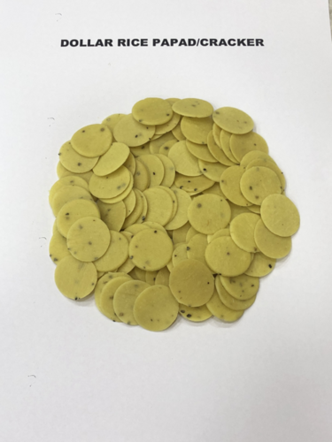 अच्छी क्वालिटी का डॉलर राइस पापड़-क्रैकर