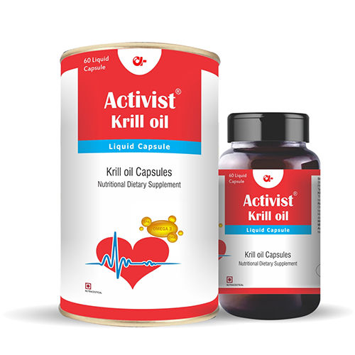 Activist Krill Oil 60 Liquid Capsules - Shelf Life: 18 Months