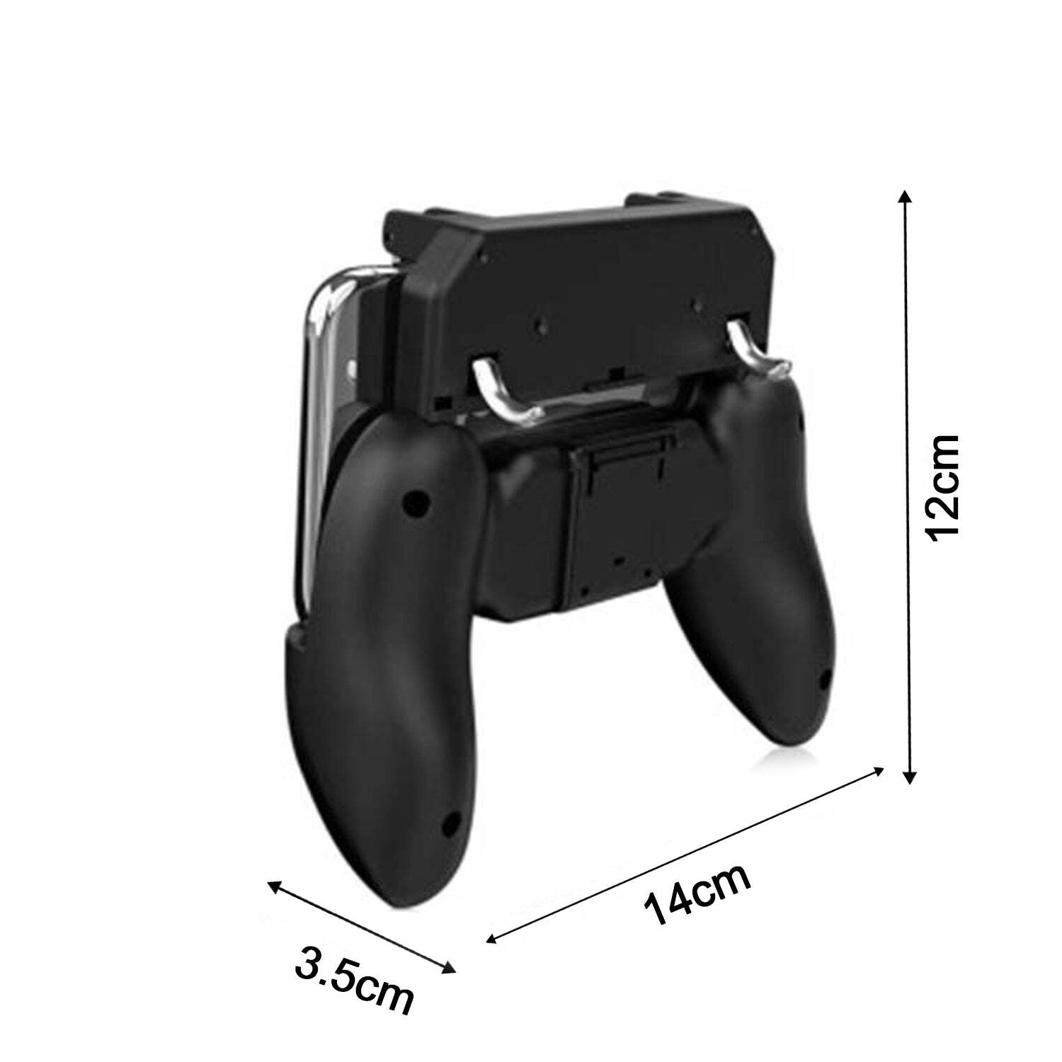 Black Pubg Mobile Game Metal Controller Joystick Attachment Accessory (8048)
