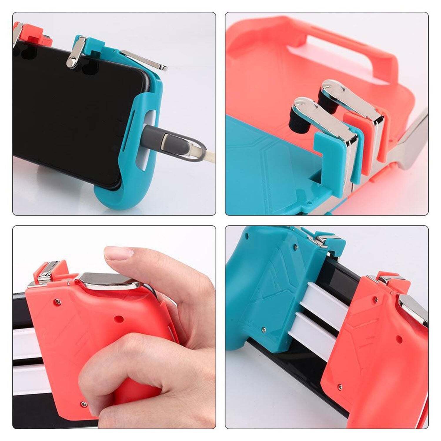 Mobile Phone Gamepad Joystick Handle - Plastic Construction , L1 R1 Trigger For Enhanced Pubg Sensitive Shooting, Multi/assorted Color