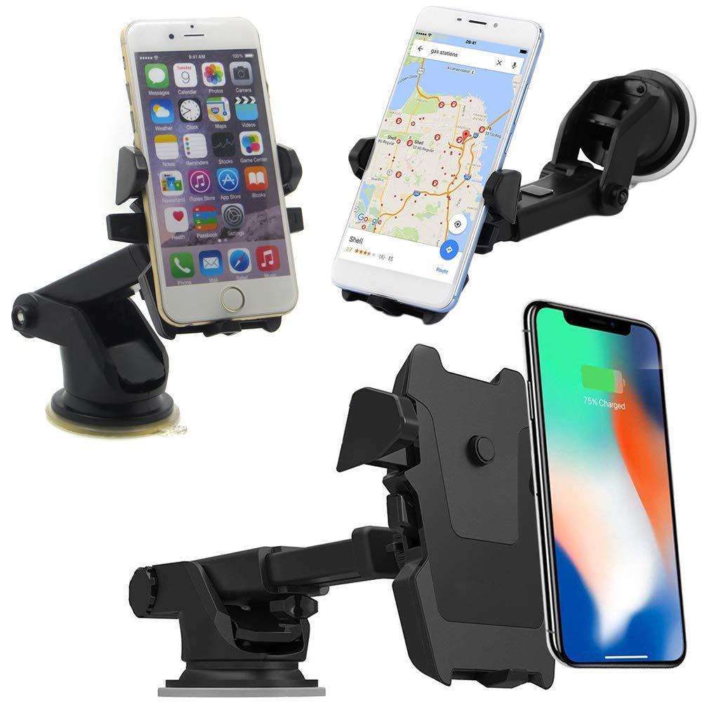 Adjustable Car Mount (Multicolour) (0283) - Plastic Build , Adjustable Design, Black Color, Versatile Multi-colour Options For On-the-go Convenience