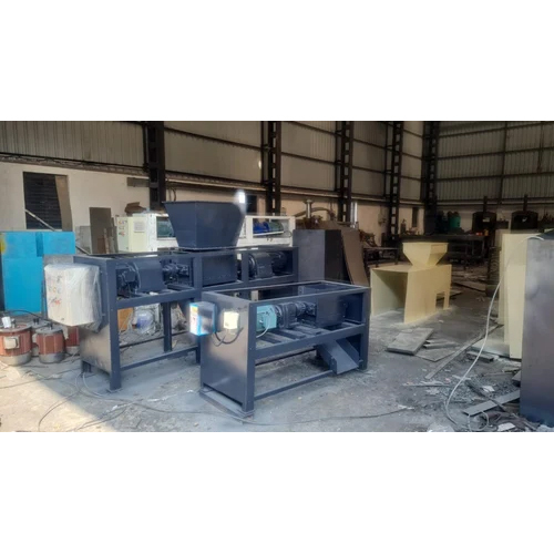 Semi-automatic Twinshaft Shredder Machine