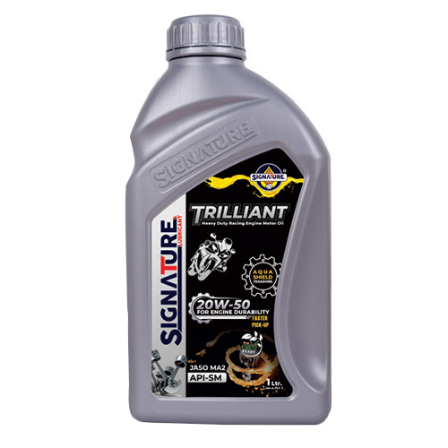 Trilliant Heavy Duty Racing Engine Motor Oil - 1 Ltr 20W-50 | High-Performance Lubricant, Optimized for Racing Engines, Superior Thermal Stability, Friction Reduction, Nil Ash Content, Vacuum Pack Packaging