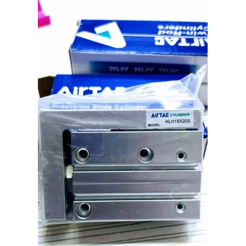 HLH Pneumatic Cylinder - Aluminium, Industrial Use, Silver Color | Durable and High-Performance Solution