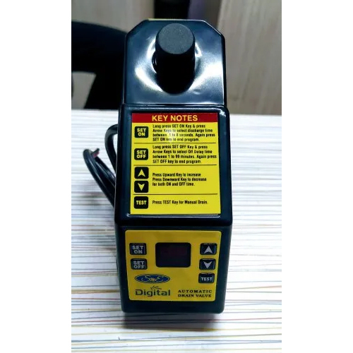Black Digital Auto Drain Valve Make Lenora